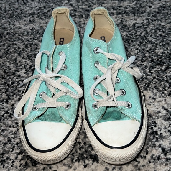 Converse Shoes - Aqua CONVERSE Canvas Shoes (Size: 6)